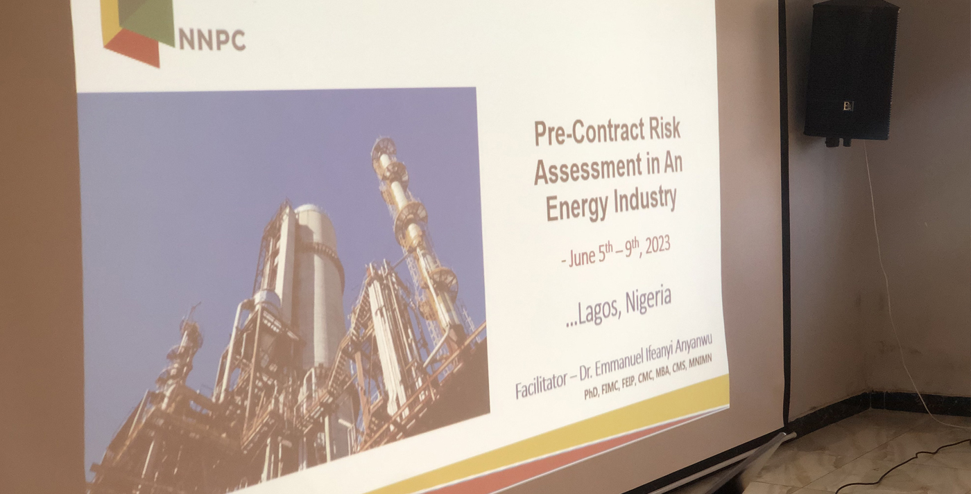 Precontract Risk Assessment in an Energy Industry4